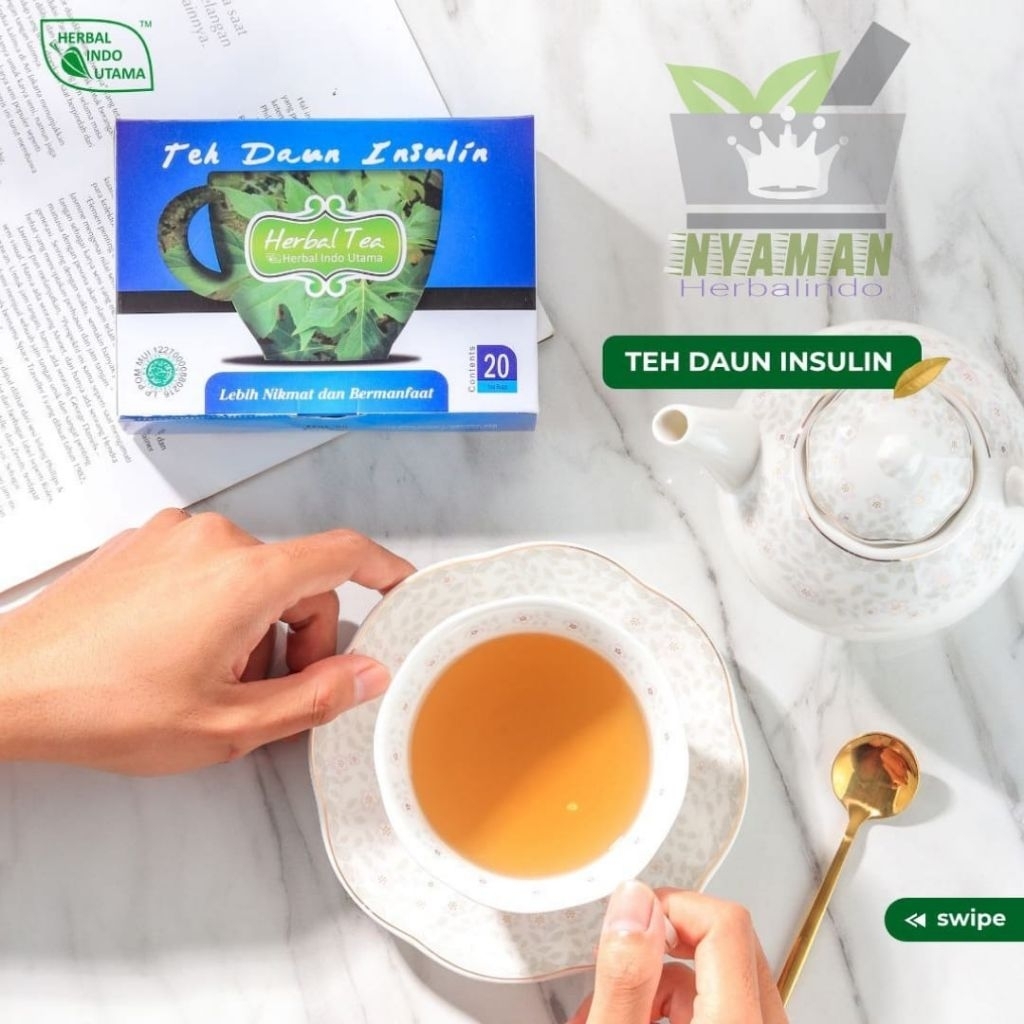 

TEH Herbal DAUN INSULINE | INSULTEA Original BPOM | Membantu mencegah diabetes,kanker,hipertensi,mengendalikan kolesterol,Menjaga kesehatan pencernaan,Membantu penurinan BB