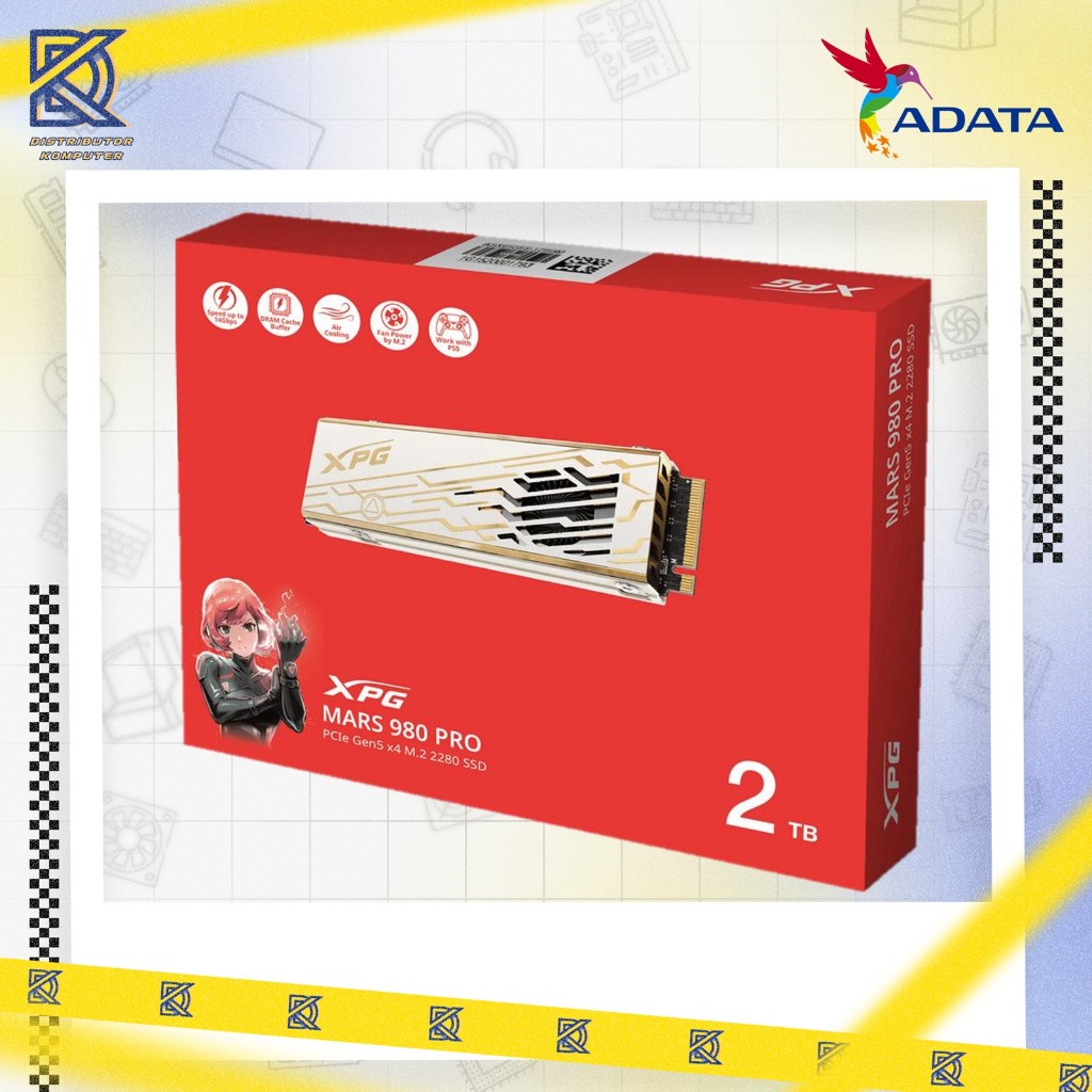 ADATA SSD MARS 980 PRO 2TB - NVME 2280 GEN5X4 WITH TURBO FAN