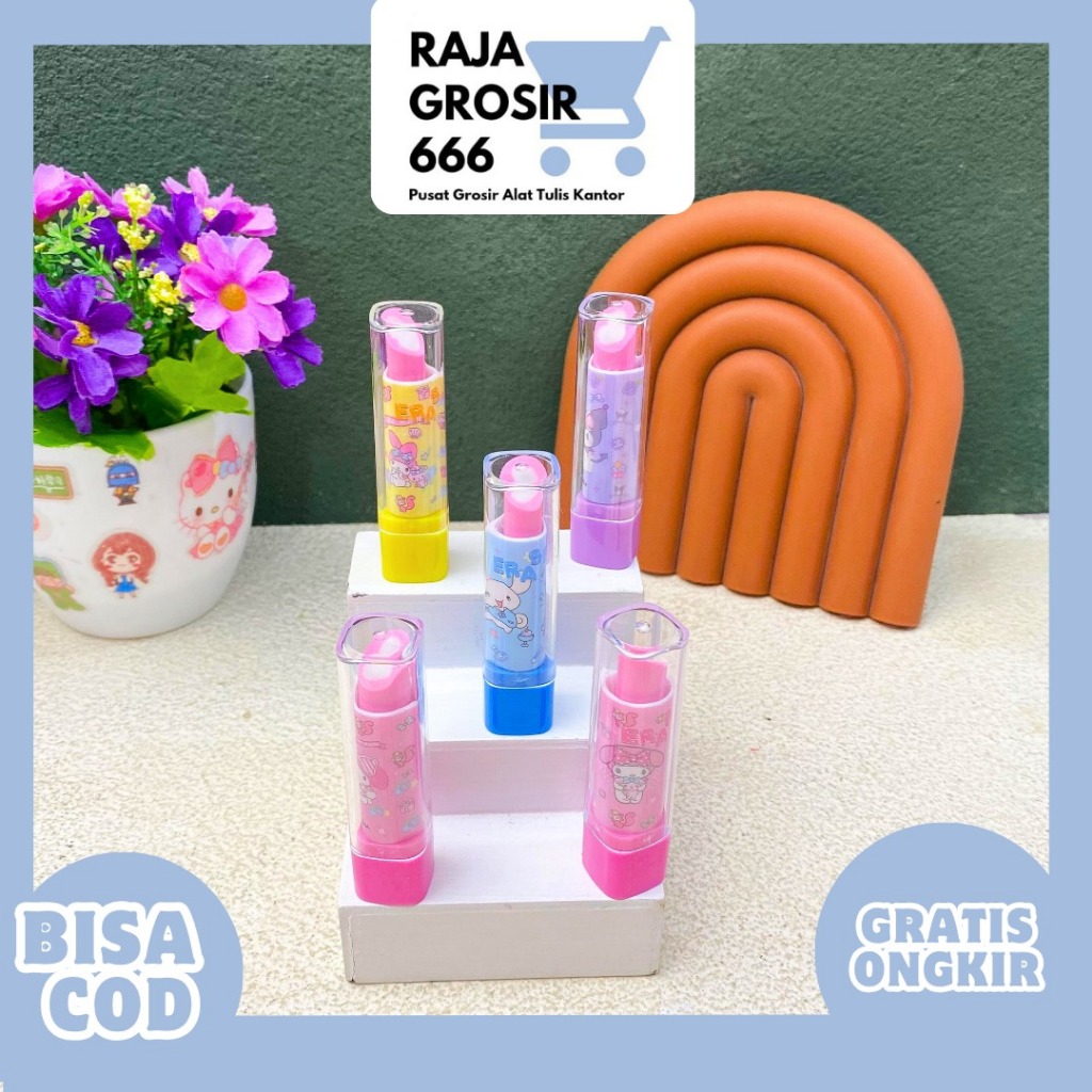 

PENGHAPUS LIPSTIK KARAKTER SANRIO ER-1908 hapusan eraser termurah alat tulis kantor COD