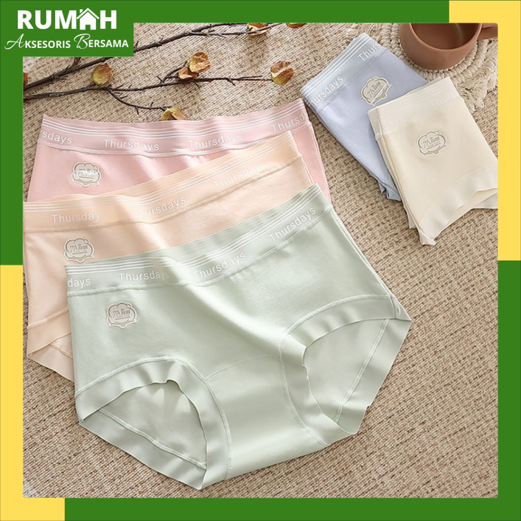 RAB CD650 Celana Dalam Wanita Seamless Bahan Katun CD Wanita Elastis