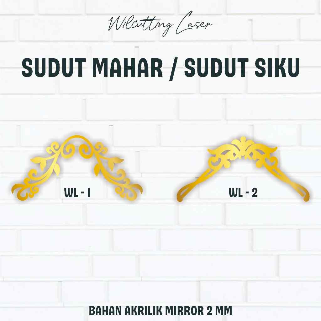 SUDUT MAHAR / SUDUT SIKU HANTARAN MAHAR MIRROR GOLD