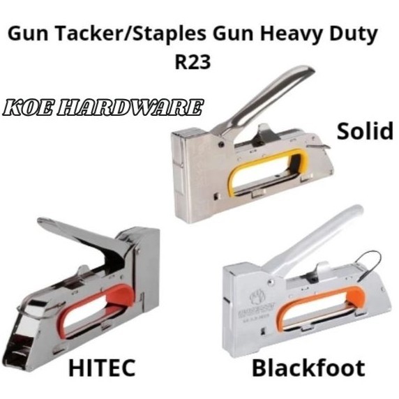 

KoeHardware - Gun Tacker R23 Solid,Hitec,Blackfoot/Staples Gun Heavy Duty R23/Staples Tembak Manual R23 100% ORIGINAL