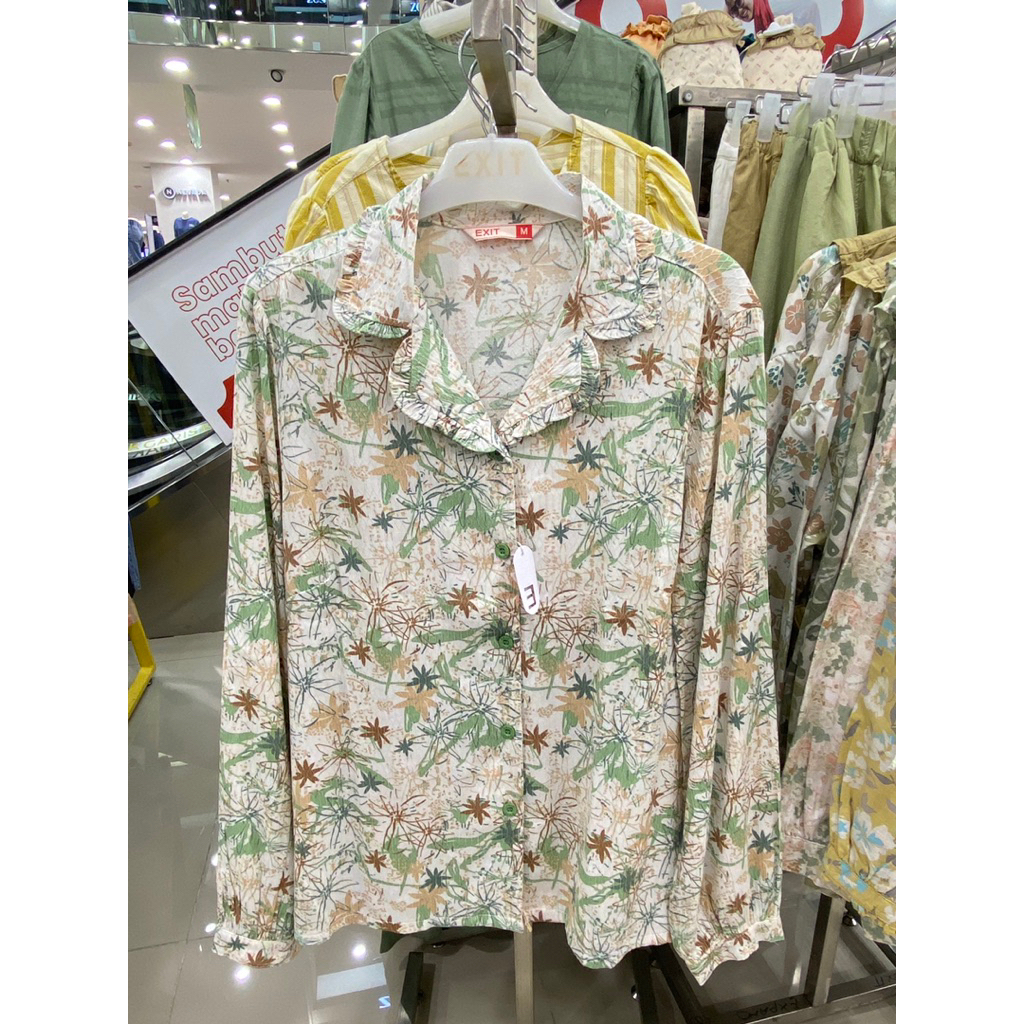 blouse exit motif bunga2 original merk matahari
