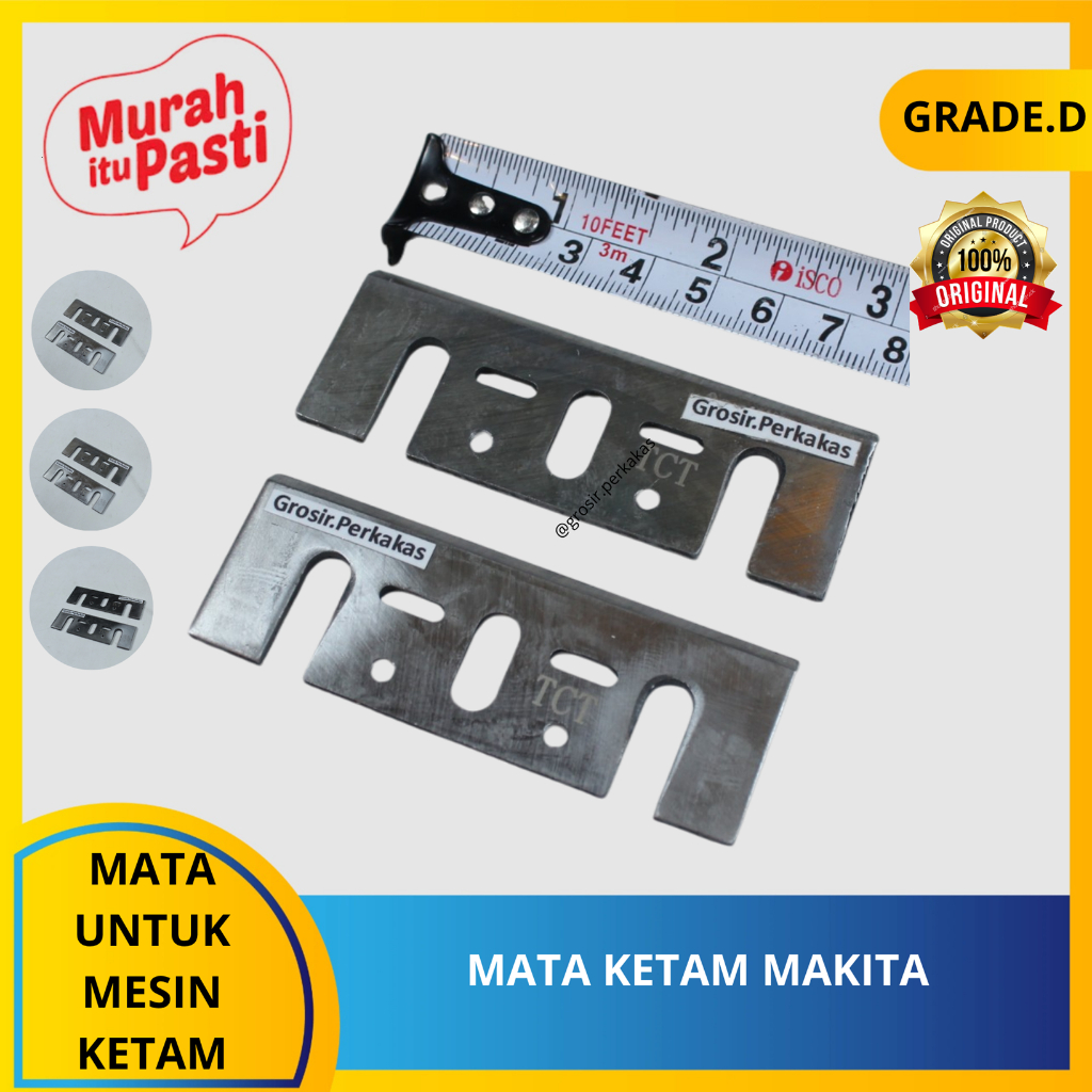 MATA KETAM MAKITA - pisau serut SKH 82 mm / mata planner mesin sugu hss. [D][#MATA KETAM]