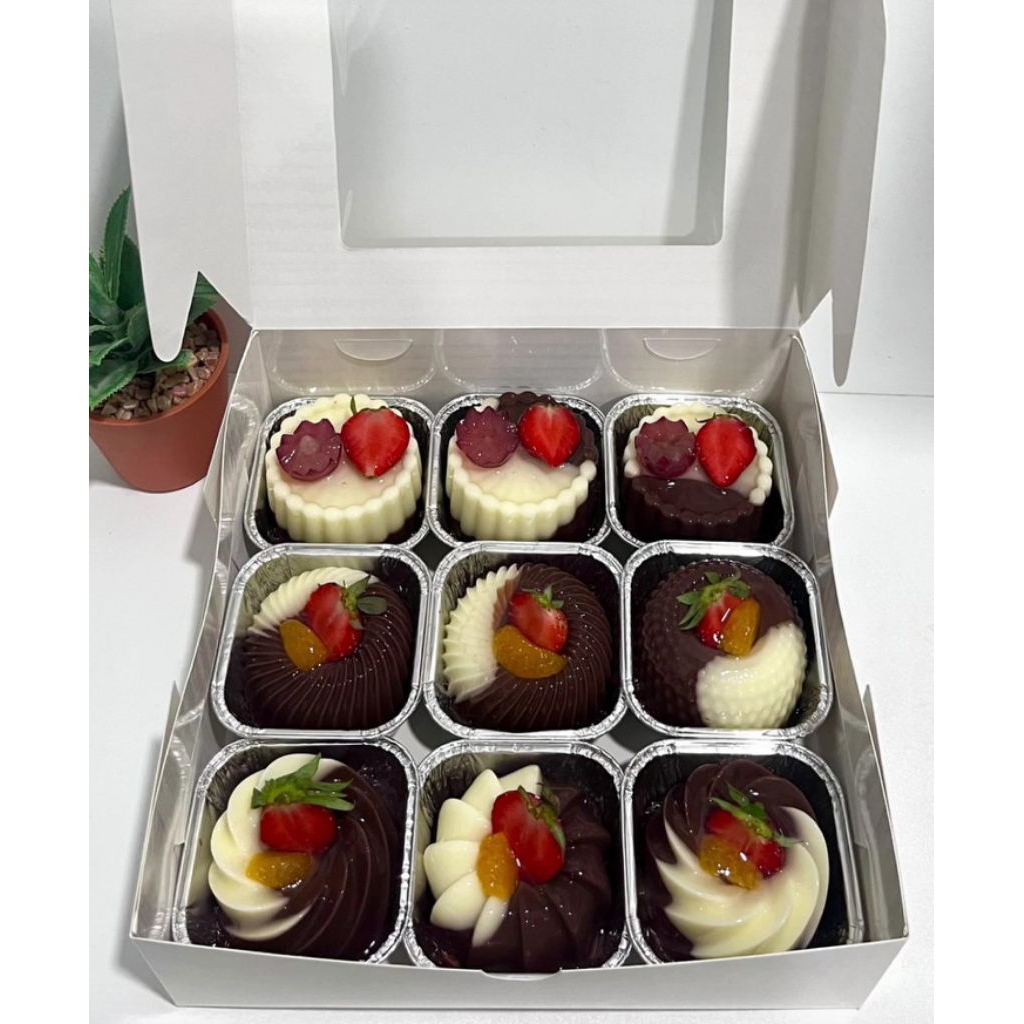 

puding buah mini isi 9 cup