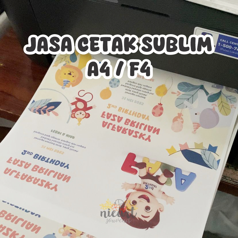 

Jasa Cetak Sublim A4/F4
