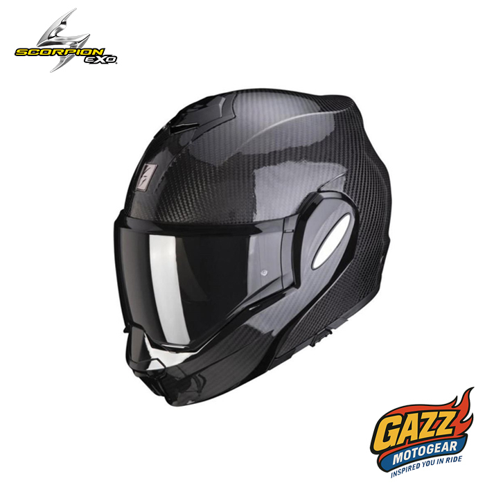 Scorpion Exo Tech Carbon Gloss Flip Up Helmet