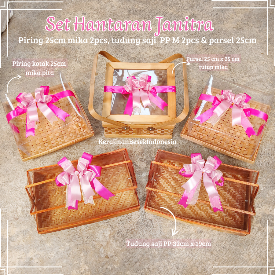 

HANTARAN JANITRA PERNIKAHAN ISI BONUS PITA BISA REQ WARNA Piring kotak mika pita seserahan lamaran box kotak