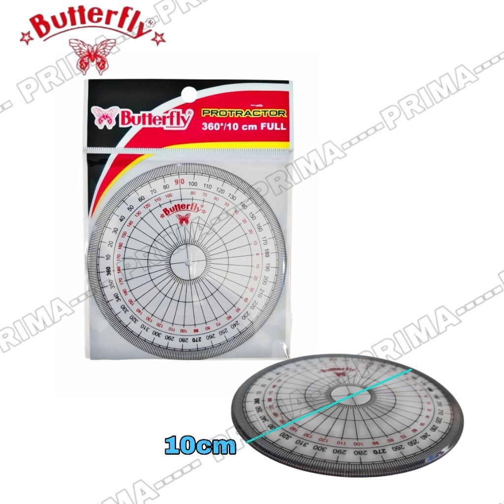 

PENGGARIS BUSUR BUTTERFLY 360° (PANJANG 10CM) / PENGGARIS BUSUR PLASTIK