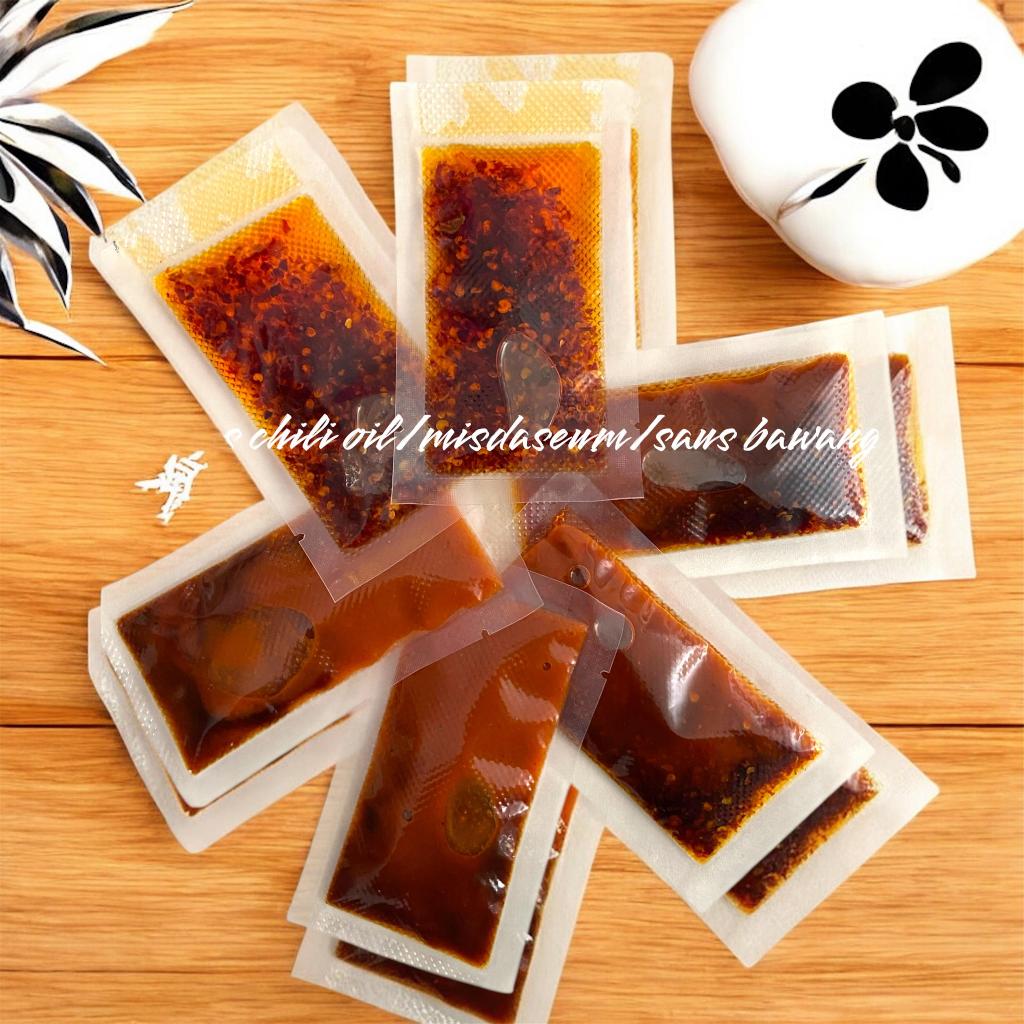 

Ektra saus Cilok Kriwil/ Boci kering rasa Saus Bawang, C oil Rasa Pedas Mantap
