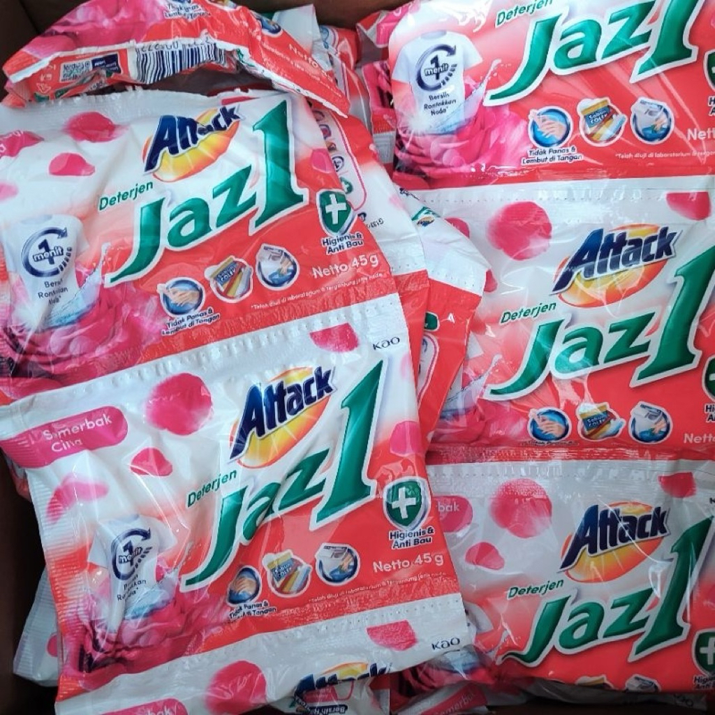attack jazz1 45g isi 6sachet/detergent attack jazz1 powder isi 6sachet