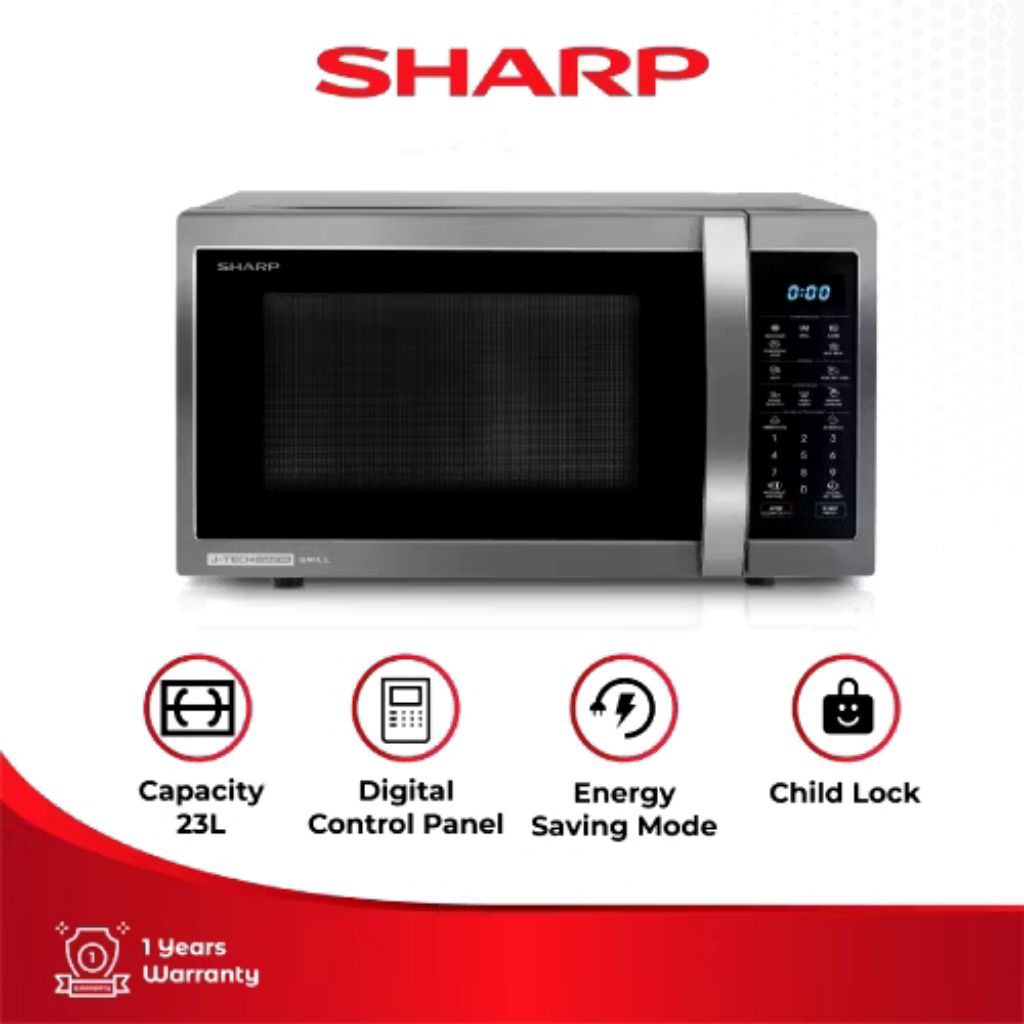 SHARP Microwave Grill 23 Liter with J-Tech Inverter R-650GX