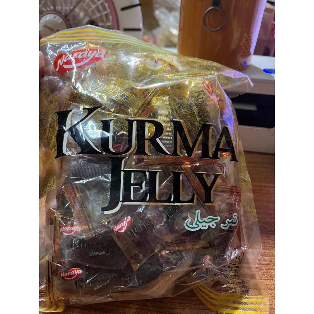 

Naraya Kurma Jelly Pouch 500gr Permen Jeli Ekstra Buah Kurma Candy (exp 040725)