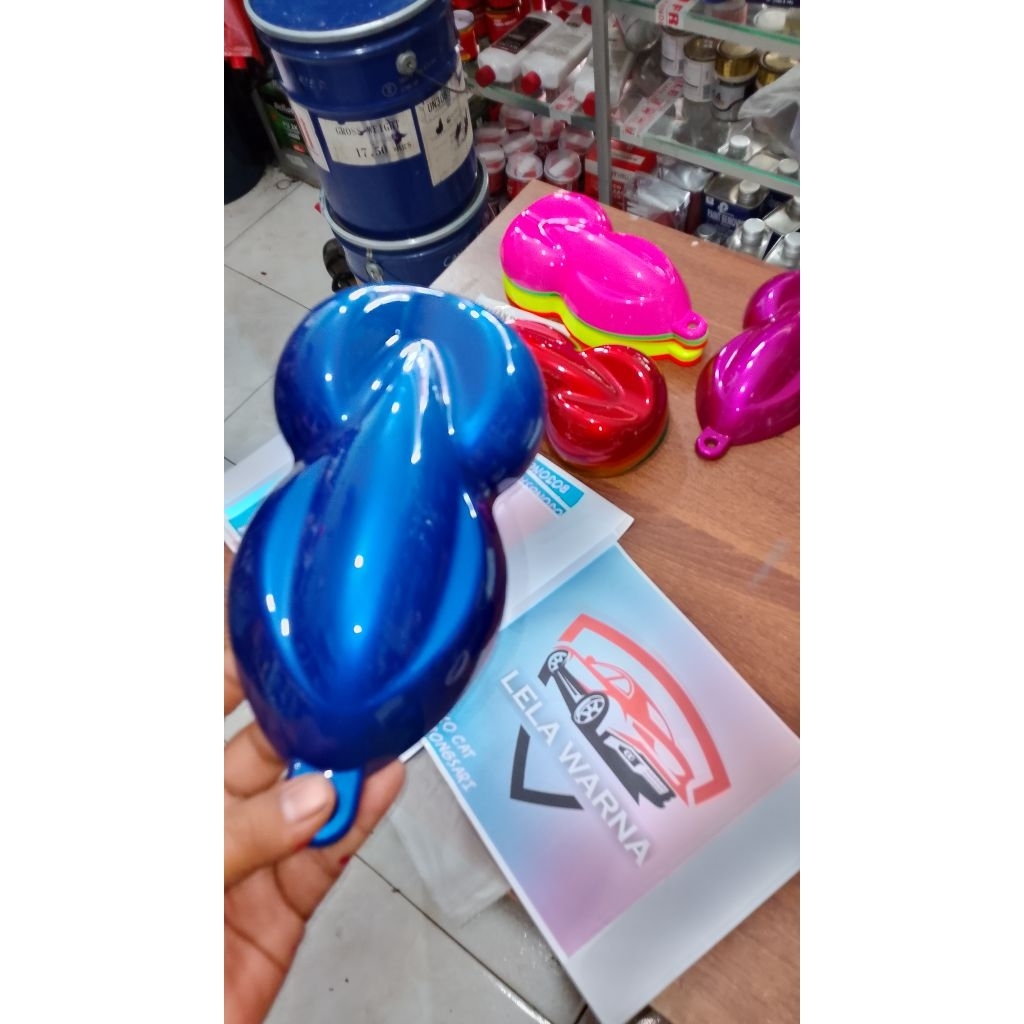 Cat Candytone Blue PU Cat Candy BIRU METALIC PU Cat Motor Mobil