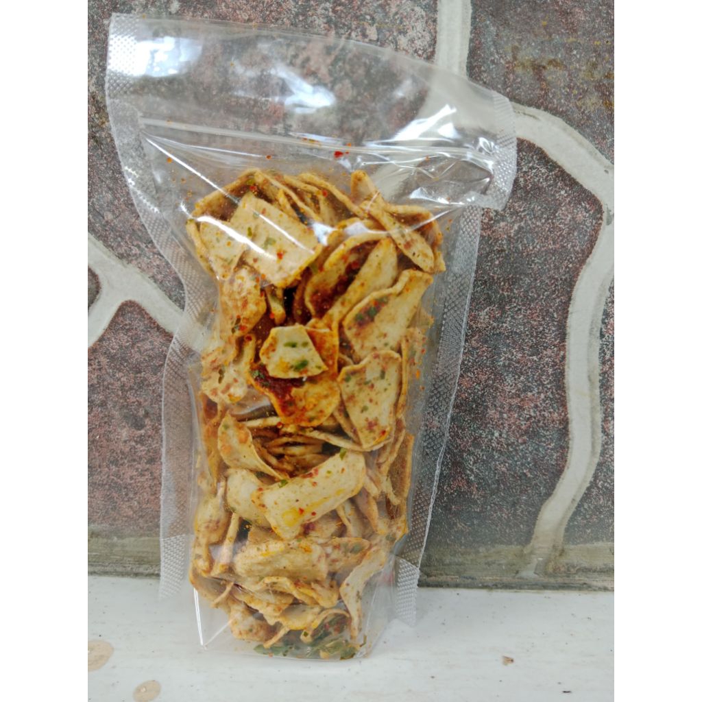 

kripik basreng ikan koin daun jeruk