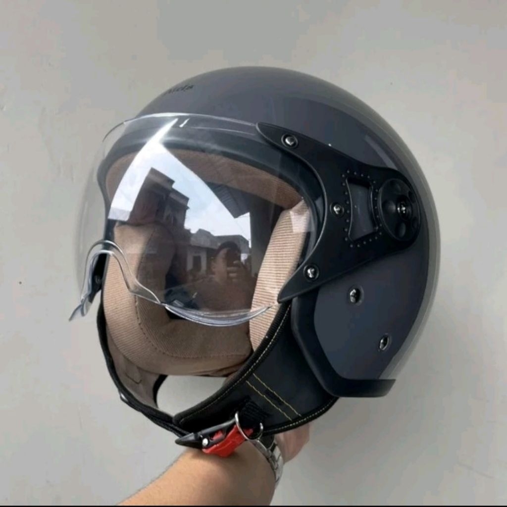 HELM BOGO PILOT CEWE HIJAB DEWASA SNI