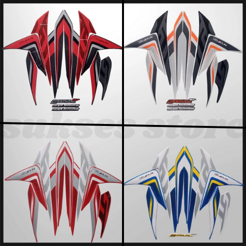 STRIPING STANDART YAMAHA MIO SOUL GT 2014 STIKER BODY MIO SOUL GT 2014 LIS BODY SOUL GT 2014 TERMURA