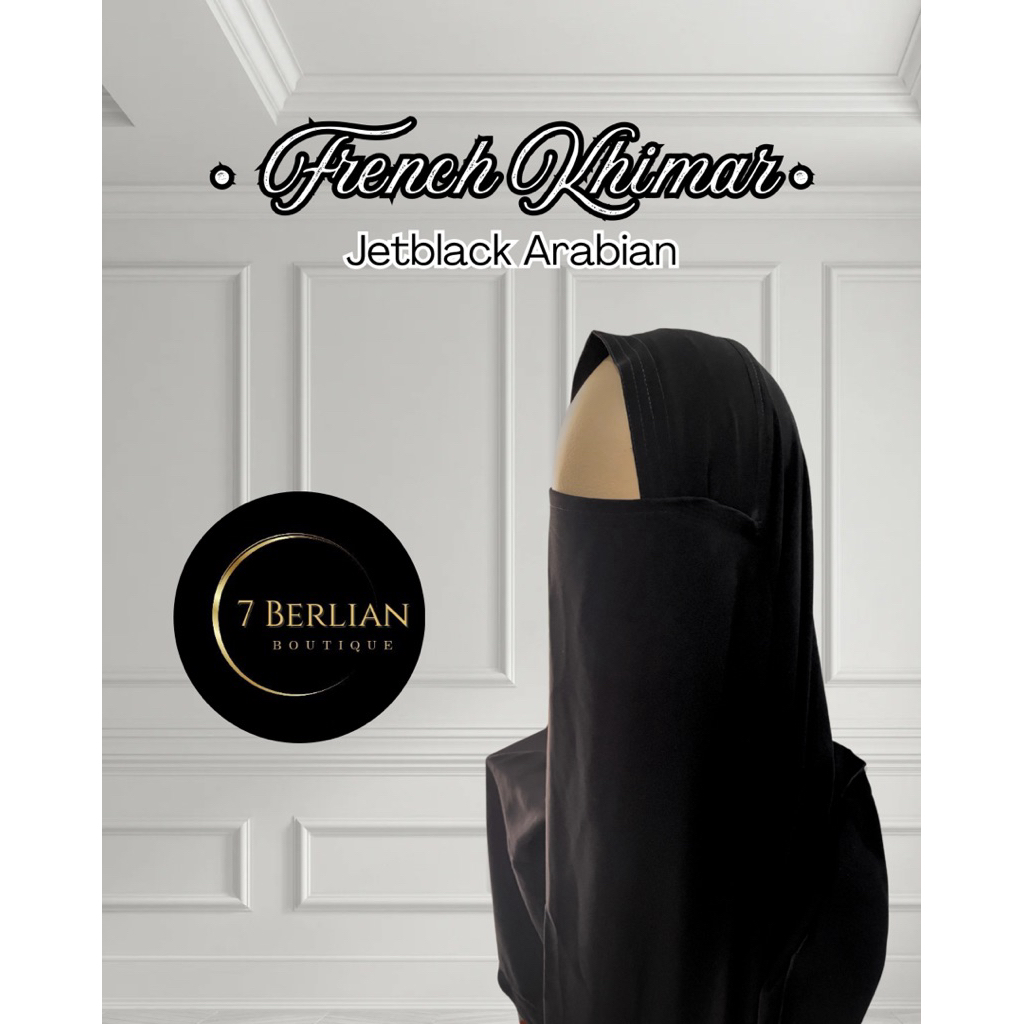 French Khimar Jetblack Arabian