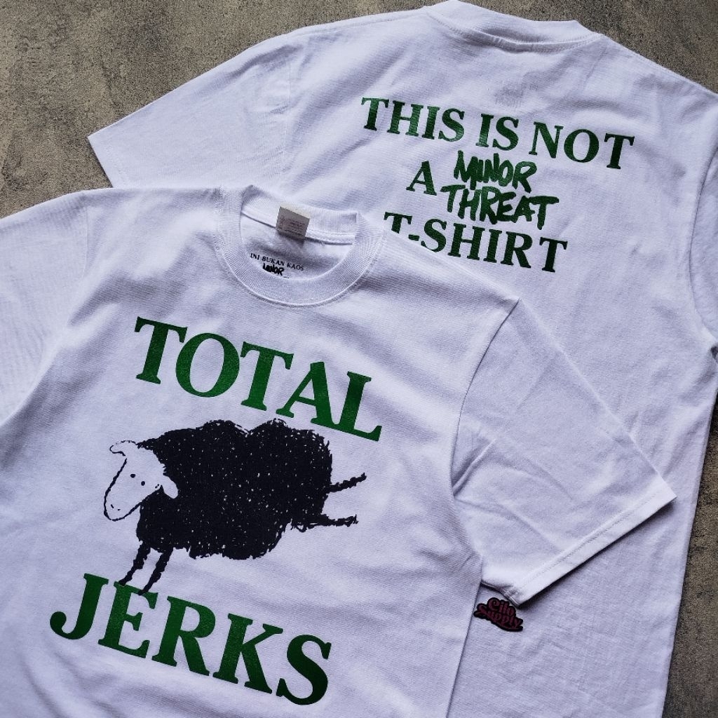 Total Jerks - Minor Threat (White) Official Merchandise