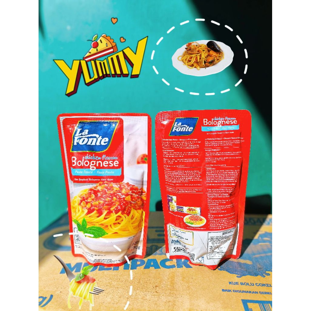 

LaFonte Saus Pasta Spaghetti Chicken Flavor Bolognese 290g