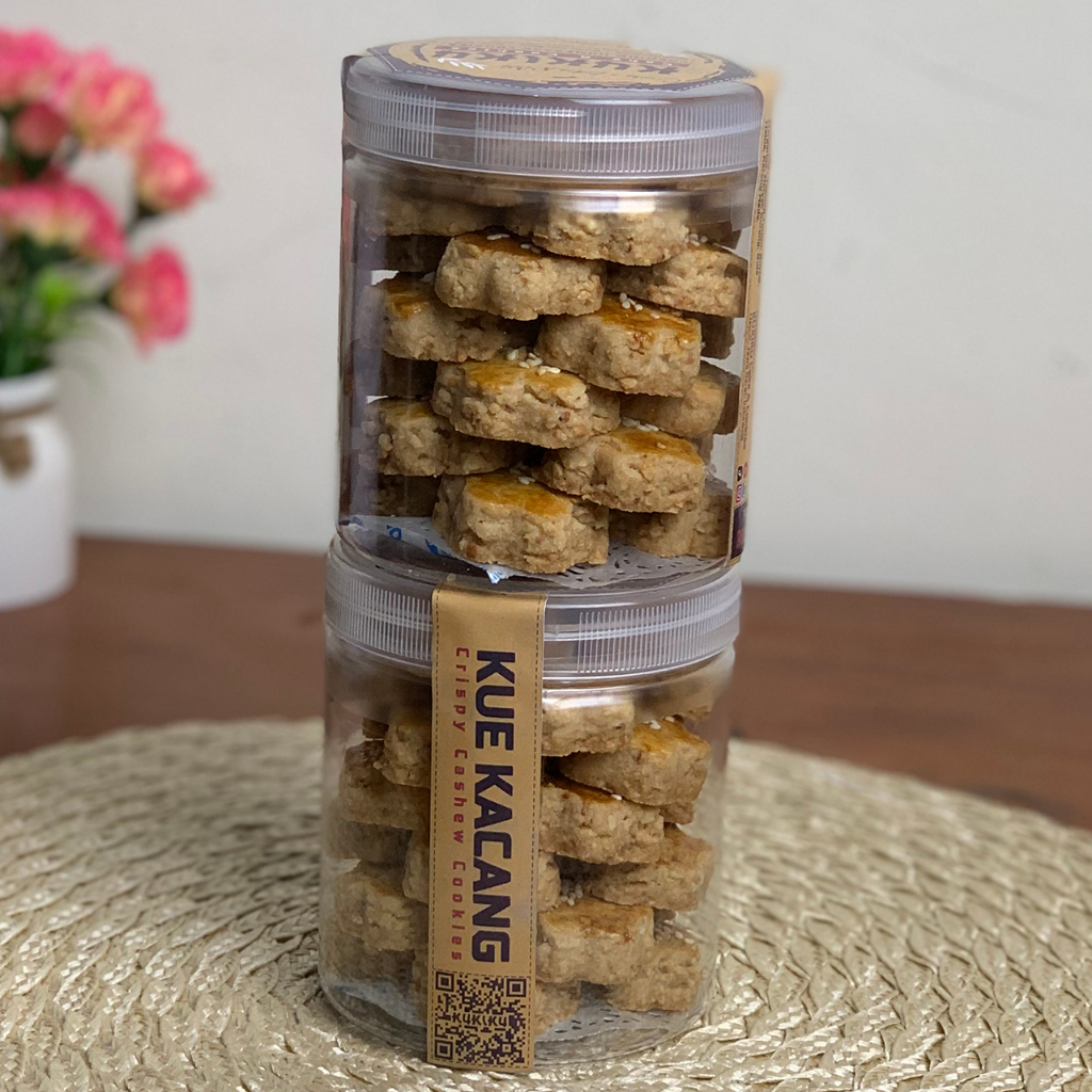 

Kukiku Kue Kacang Mede Cookies Kue Kering Premium Butter Toples 600 ml 315 gram