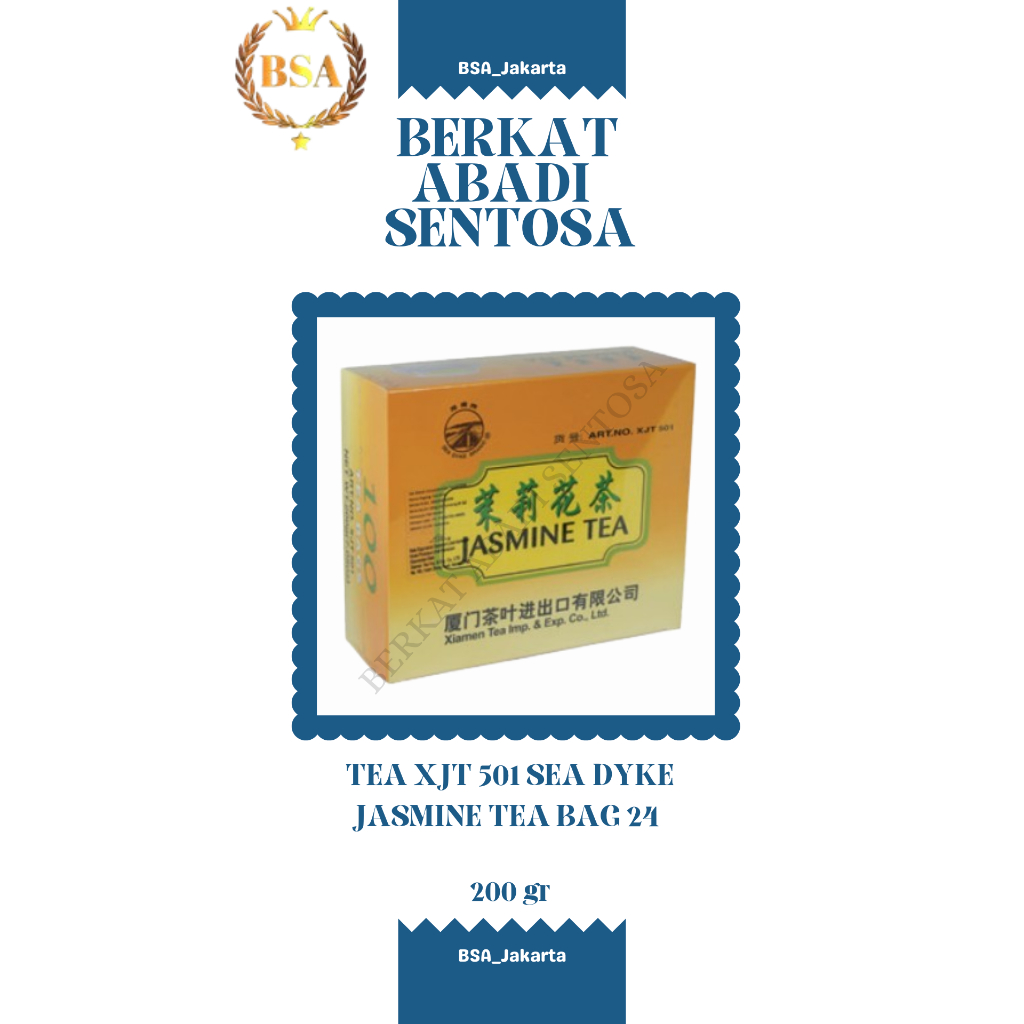 

TEA XJT 501 SEA DYKE JASMINE TEA BAG 24 (200 GR)