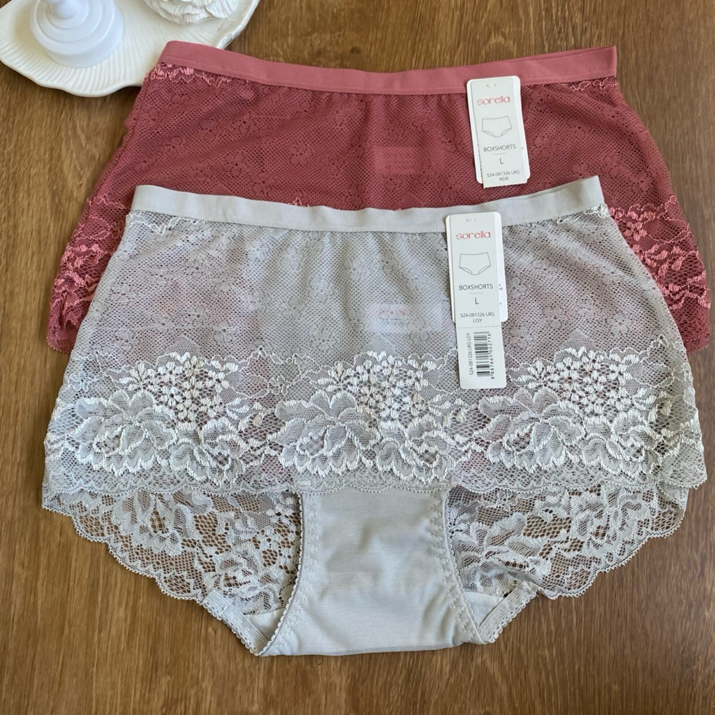 SORELLA PANTY BOXSHORTS CELANA DALAM WANITA FULL LACE