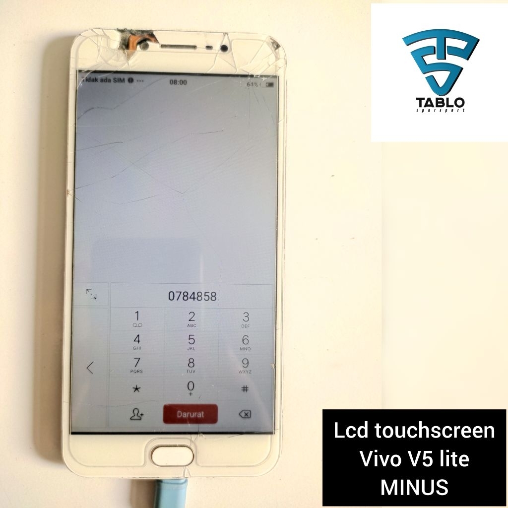 Lcd touchscreen MINUS Lcd touchscreen frame vivo V5 lite minus