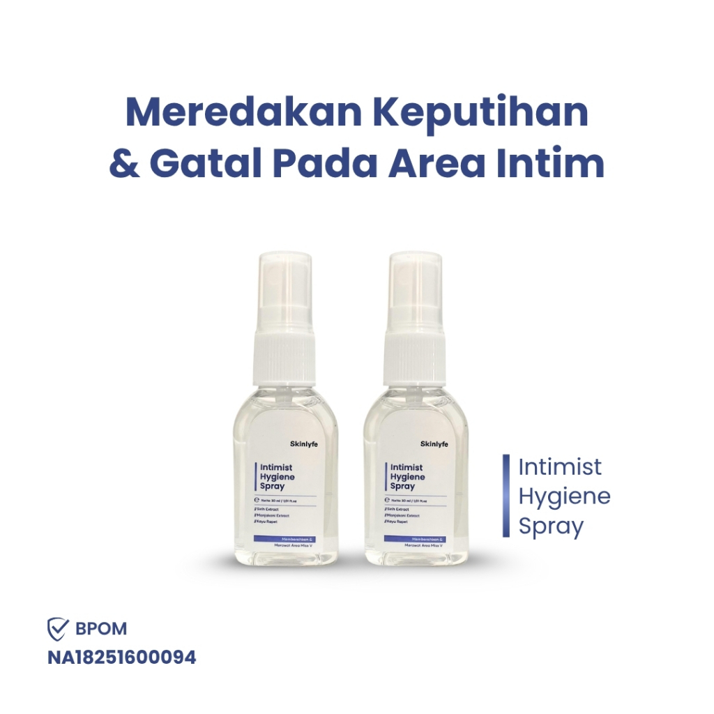 Skinlyfe 2 Pcs Miss V Spray Pengharum Miss V Kewanitaan Perawatan Miss V BPOM