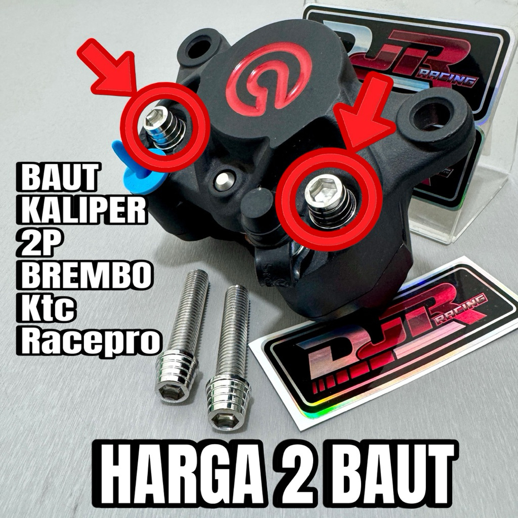 BAUT KALIPER BREMBO 2P PROBOLT STAINLESS original HENG THAILAND 2p ktc