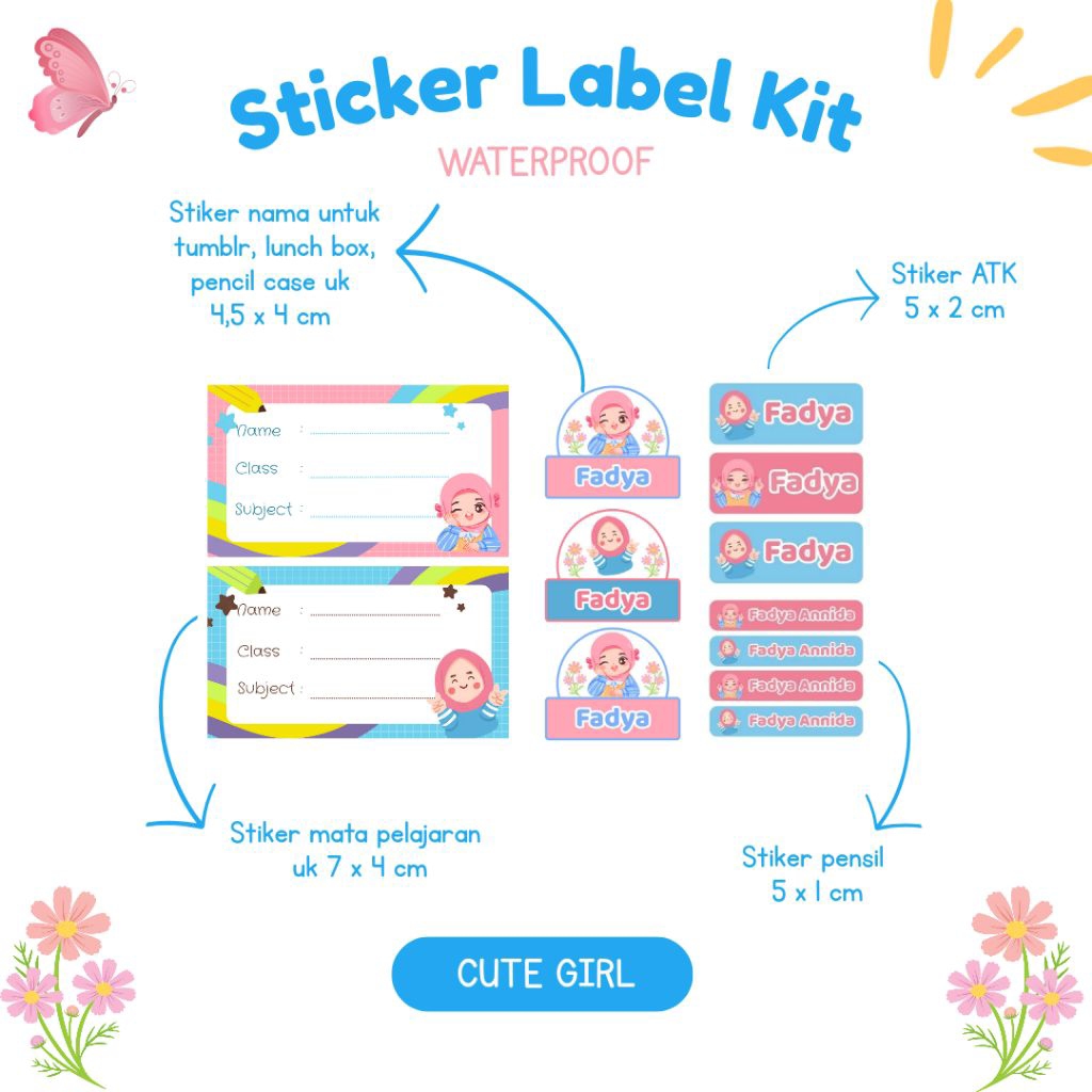 

Stiker Nama / Label Nama / Stiker Buku