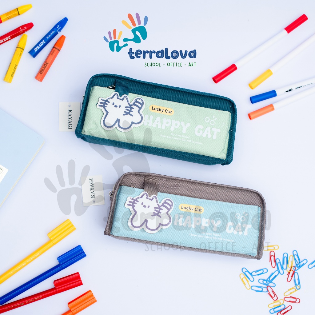 

KAYAGI - Tempat pensil Resleting KY - 7559 - 1 HAPPY CAT