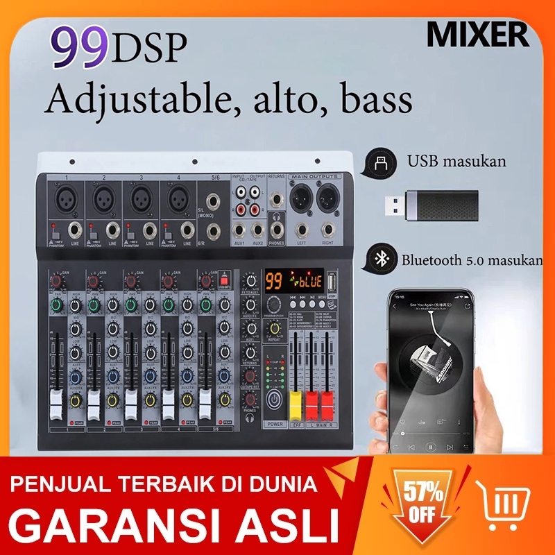 Mixer Audio CS-4   4 channel ORIGINAL  MOREFAND  Bluetooth connection