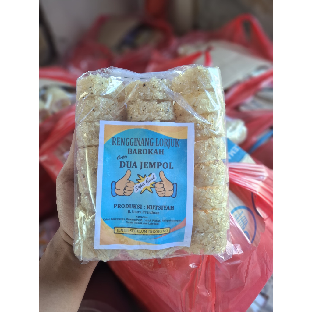 

Rengginang (mentah) Lorjuk Khas Madura isi 40 Free bubble wrap