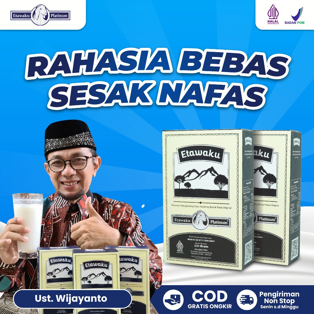 

Etawaku Platinum 2 Box Susu Kambing Etawa Bubuk Murni Rendah Gula Tinggi Kalsium Menjaga Kesehatan