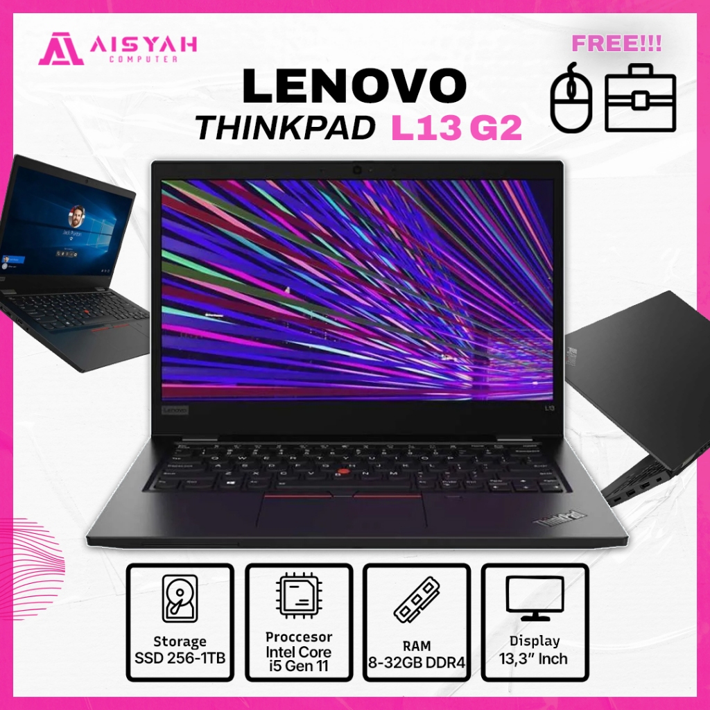 Laptop Lenovo Thinkpad L13 Core i3 Gen 11 Mulus Murah Bergaransi