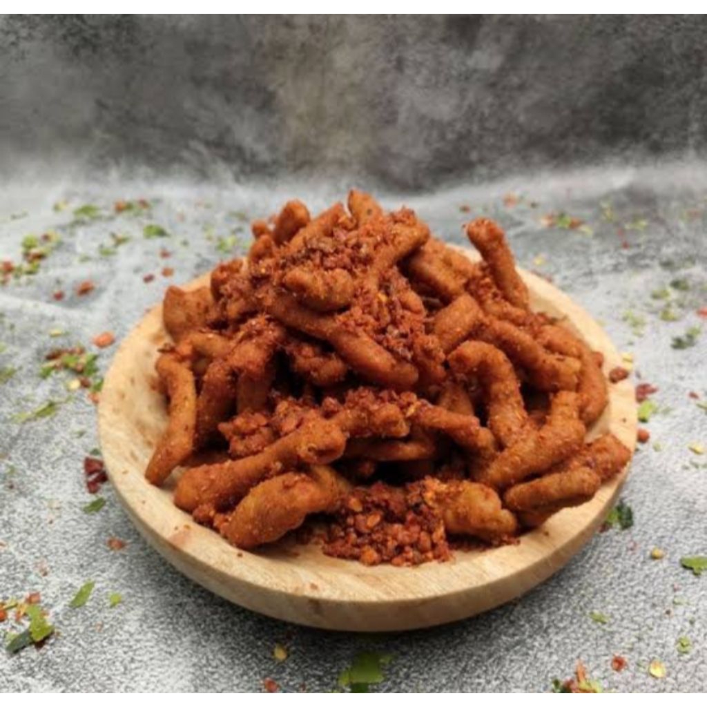 

Kripik usus pedas 250g