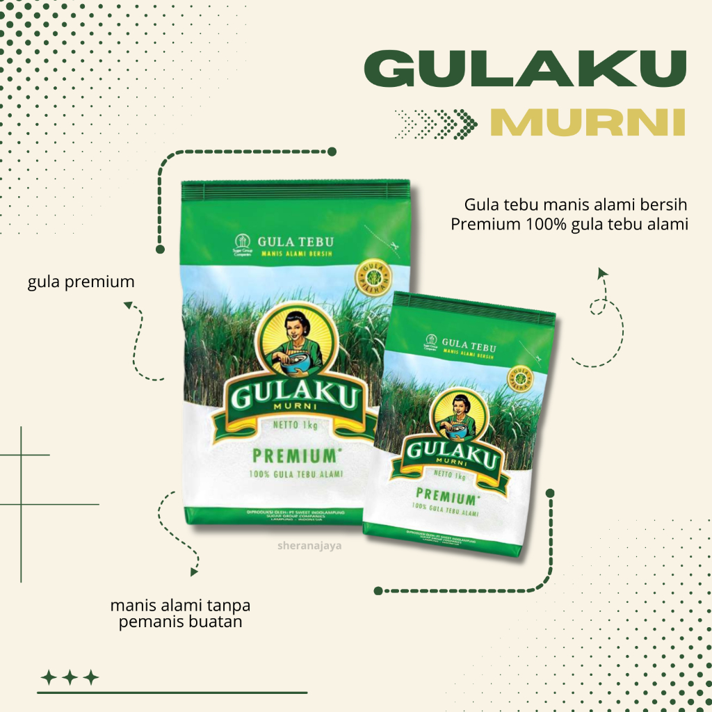 

Gulaku Murni / Gula Pasir 1 KG