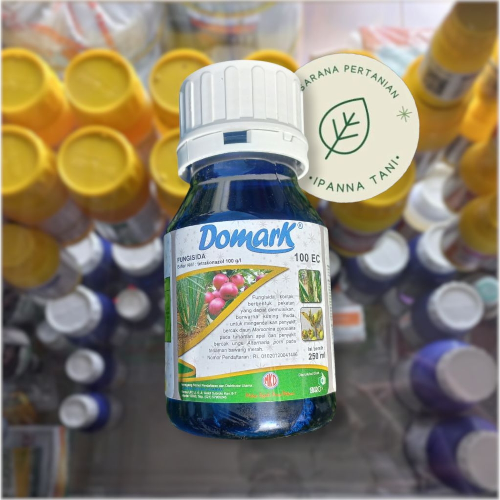 FUNGISIDA DOMARK 100EC MKD 250ML – PENGENDALI PENYAKIT BERCAK DAUN  DAN BERCAK UNGU PADA TANAMAN
