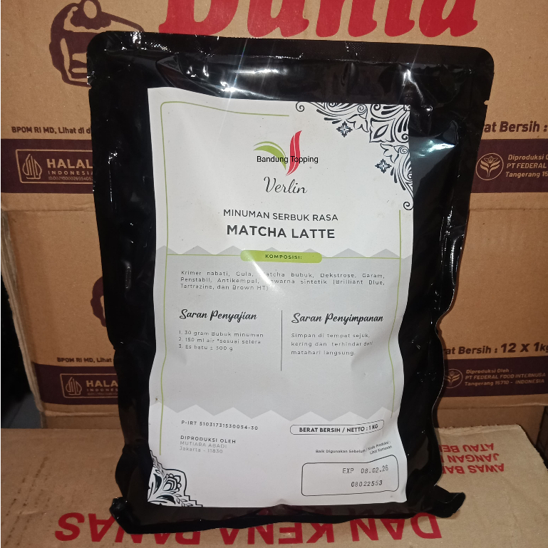 

Verlin 'Matcha Latte' 1kg / Bubuk Minuman / Powder Drink 1kg