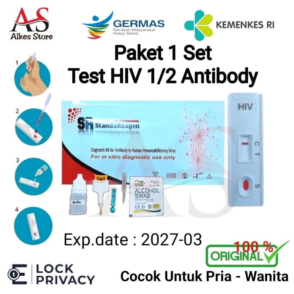 Alat Tes HIV 1/2 Mandiri - SR