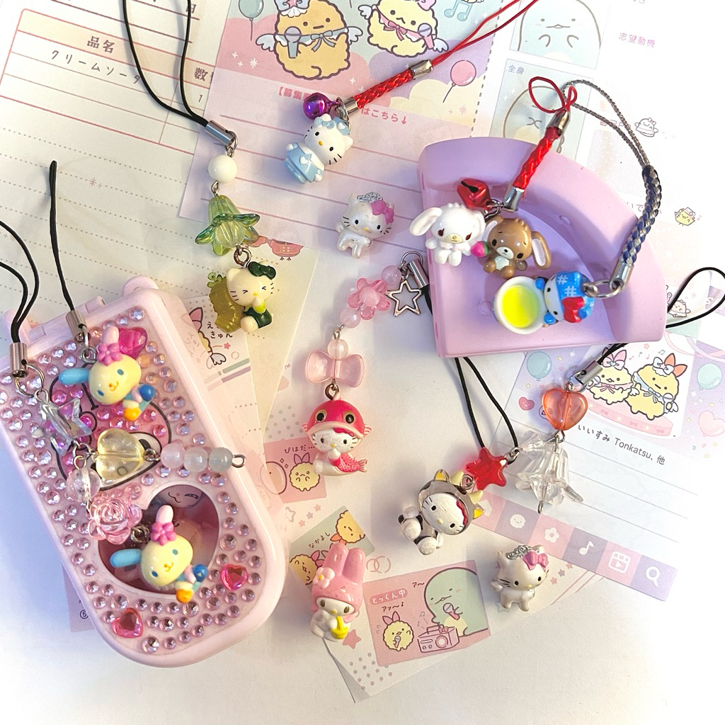 (UPDATE 22/07/25) Hello Kitty Sugarbunnies Usahana Sanrio Charm Gotochi Figure Keychain Strap || REA