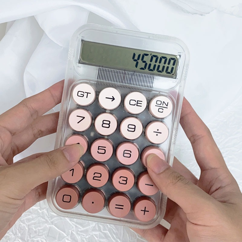 

Kalkulator 8 Digit Mini Portable Desain Kartun Beruang Dengan Tombol Karet Untuk Pelajar