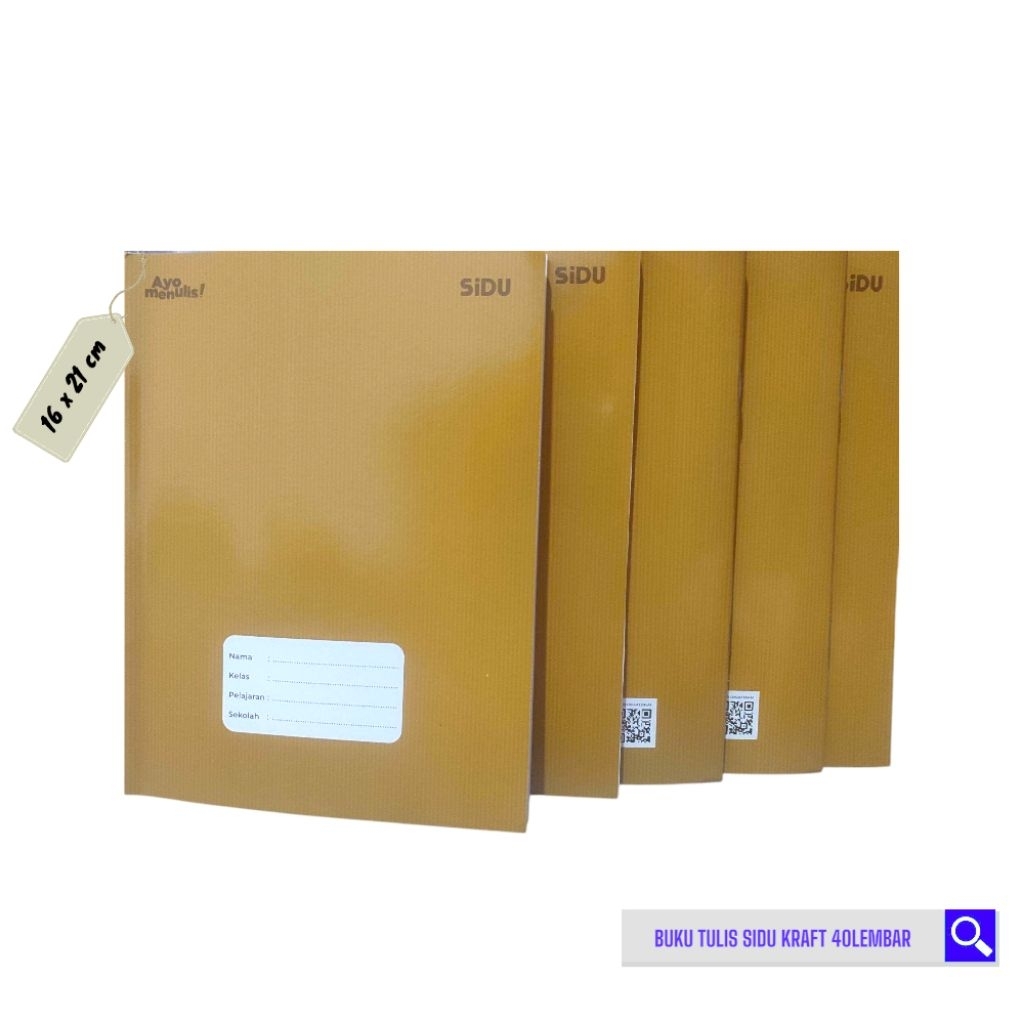 

BUKU TULIS SIDU SAMPUL COKLAT KRAFT ISI 40 LEMBAR (1PCS)