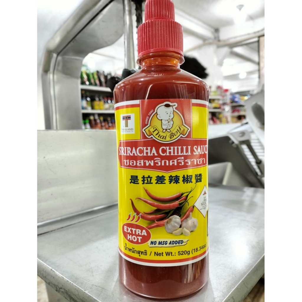 Thai Boy Sriracha Chilli Sauce Extra Hot No MSG 520gr HALAL Import Thailand