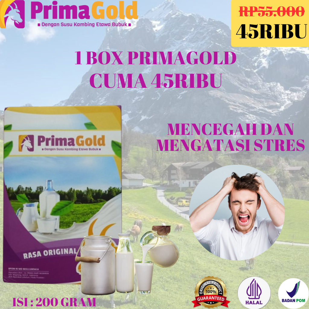 

1 Box Primagold Susu Kambing Etawa Melancarkan Asi Ibu Menyusui Bubuk Termurah