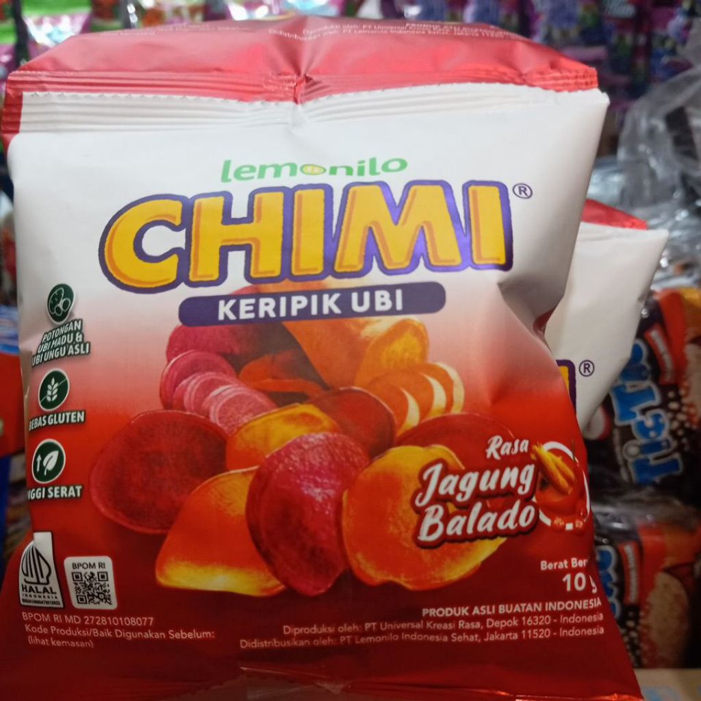 

Lemonilo Chimi keripik ubi jagung balado