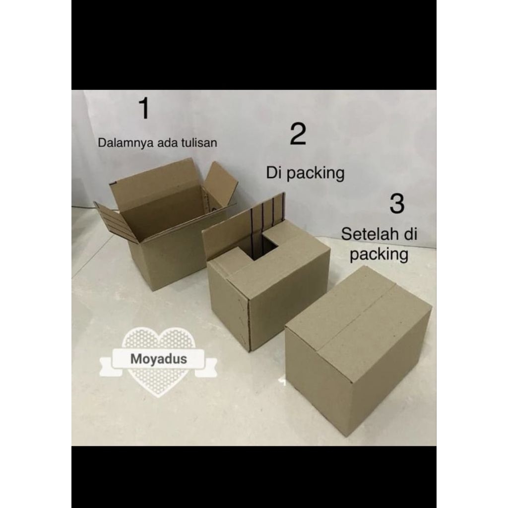 

kardus/karton/box uk. 20x18x8 cm untuk packing, MP