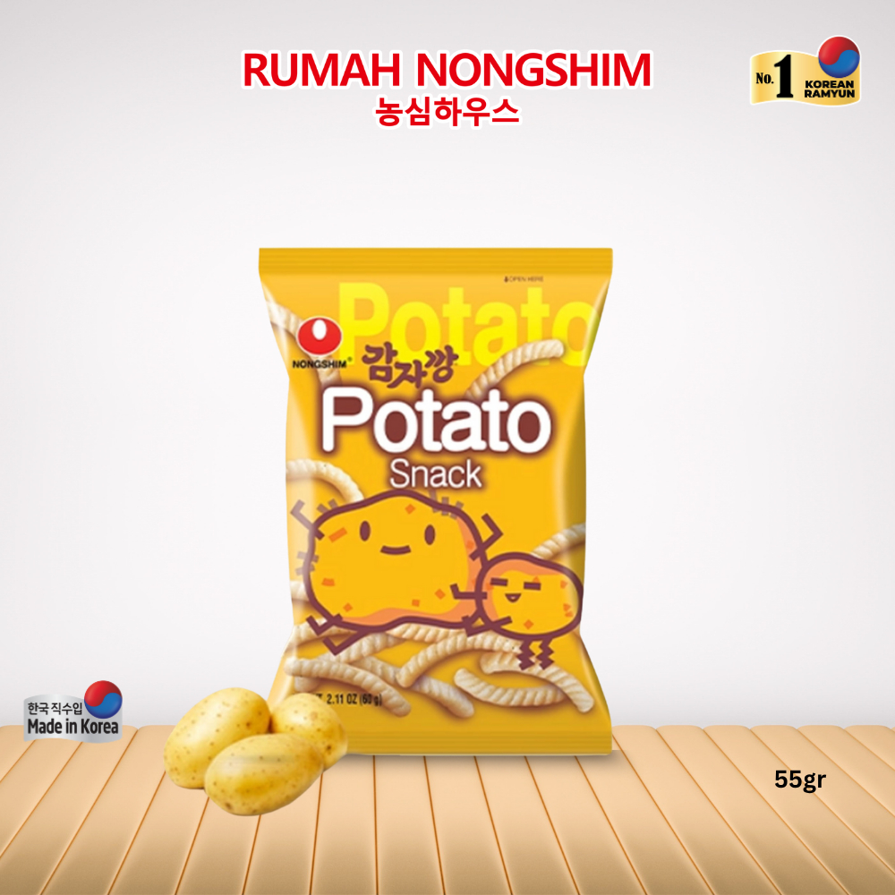 

Nongshim POTATO SNACK 55 gram Rasa Kentang Asli dari Korea