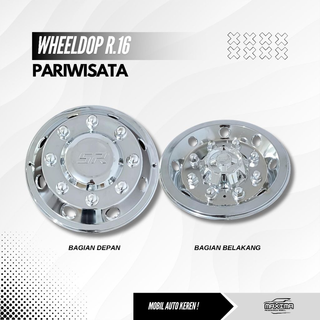 Whelldop Ring 16 PARIWISATA Welldop Cover Velg Truck Canter Whell Dop